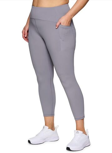 RBX Women's Squat Proof 7/8 Legging with Pockets, Quick Dry Running Leggings with Curved High Rise Waistband with Plus Sizes in Saudi Arabia