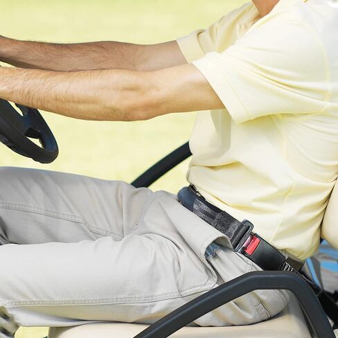 مجموعة أحزمة مقاعد عربة الجولف العالمية القابلة للسحب 47.64 بوصة لعربات الجولف EZGO TXT Yamaha Club Car (لا تناسب 2 سيارة نادي الركاب السابقة Yamaha G29 Drive EZGO RXV) in Kuwait