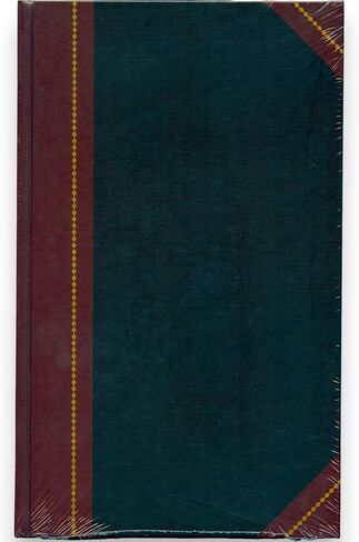 Tops Brand Record Book, Black Cover, Maroon Spine, 11-5/8" x 7-1/4", 300 Pages in Saudi Arabia