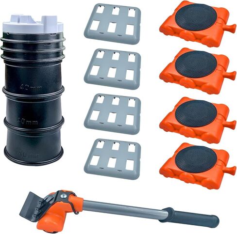 رافعة أثاث Gooloo عالية التحمل للأثاث بسعة تحميل 660 رطل، مجموعة أدوات رفع الأثاث، عجلات دوارة، محركات أثاث بعجلات in Kuwait