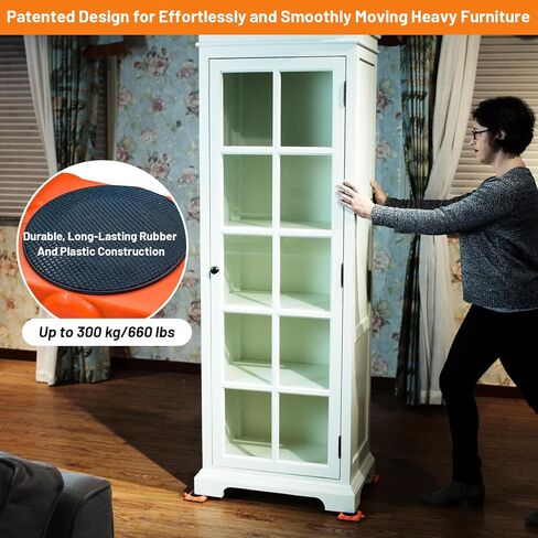 رافعة أثاث Gooloo عالية التحمل للأثاث بسعة تحميل 660 رطل، مجموعة أدوات رفع الأثاث، عجلات دوارة، محركات أثاث بعجلات in Kuwait