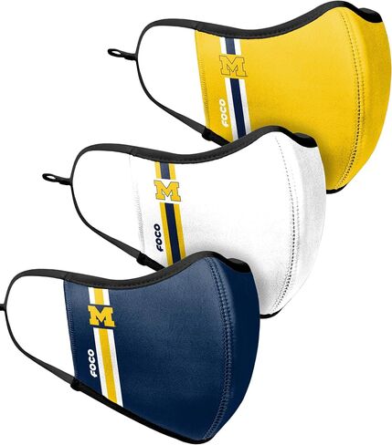 foco NCAA Sport 3 Pack Face Cover in Saudi Arabia