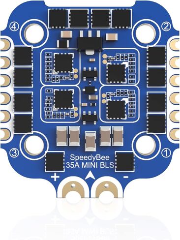 4 في 1 ESC، SpeedyBee 35A Mini ESC، 2-6S BLHeli_S وحدة تحكم السرعة الإلكترونية اللاسلكية تدعم DSHOT300/600 لطائرة FPV بدون طيار، فتحة تثبيت 20 × 20 مم in Saudi Arabia