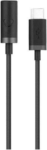 كابل محول موتورولا USB-C إلى 3.5 ملم لسماعات الرأس لـ Moto Z، Z Force، Z Force Droid، Z2 Force - أسود in Saudi Arabia