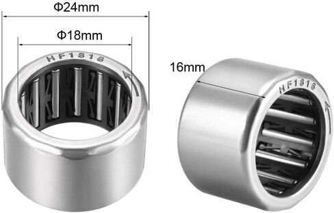 uxcell Needle Roller Bearings, One Way Bearing, 12mm Bore 18mm OD 16mm Width in Saudi Arabia