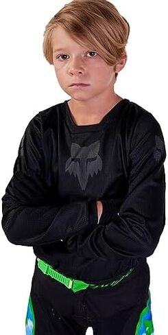 Fox Racing Boys' Youth Blackout Motocross Jersey in Saudi Arabia