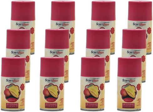 عبوة معطر جو قابلة لإعادة التعبئة، برائحة المانجو، عبوة من 12 قطعة in Kuwait