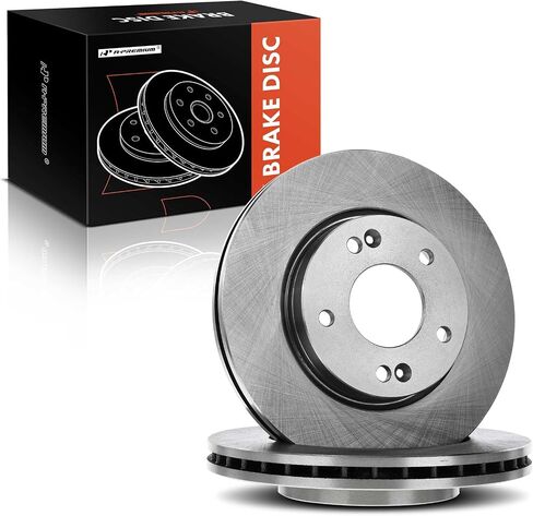 A-Premium 10.82 inch (275mm) Front Vented Disc Brake Rotors Compatible with Select Hyundai Models - Elantra 2007 2008 2009 2010 2.0L, 2-PC Set in Saudi Arabia