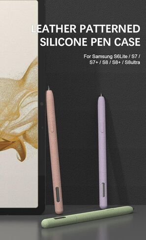 جراب LOVE MEI لهاتف Samsung Galaxy Tab S7/S7 FE/S8/S 8Ultra/S9/S9+/S9 Ultra S، حامل بمقبض ناعم غير قابل للانزلاق مصنوع من الجلد واقٍ من السيليكون لهاتف S8/S8+/S9 Ultra S Pen ( أخضر) in Kuwait