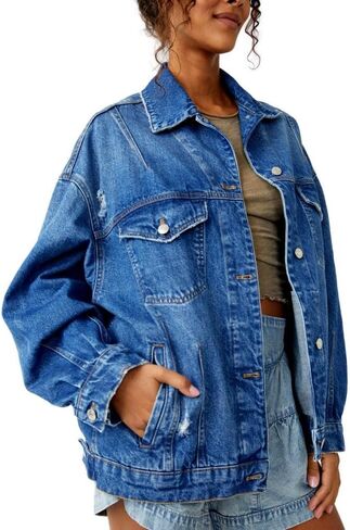 Free People Women's All in Denim Jacket in Saudi Arabia