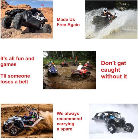 دعم الولايات المتحدة 417300127 417300585 حزام محرك الأراميد لعربة الثلج Ski-Doo، عبوة صحيحة 2 × 12 in Kuwait