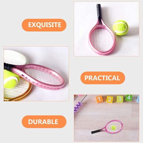 STOBOK Kids Toys ألعاب صغيرة مجموعة كرة الريشة، مجموعة صغيرة 3 مجموعات، مجموعة تنس صغيرة، مضرب تنس مصغر، دعائم تصوير للتنس، مضرب تنس، مجموعة كرة الريشة الصغيرة، مجموعة كرة الريشة، ألعاب صغيرة in Saudi Arabia