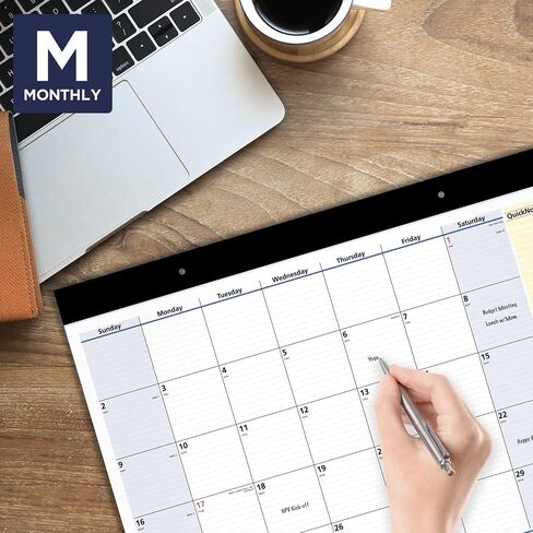 AT-A-GLANCE 2022 Desk Calendar by AT-A-GLANCE, Monthly Desk Pad, 22" x 17", Standard, QuickNotes (SK70000) in Saudi Arabia