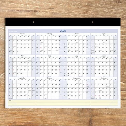 AT-A-GLANCE 2022 Desk Calendar by AT-A-GLANCE, Monthly Desk Pad, 22" x 17", Standard, QuickNotes (SK70000) in Saudi Arabia