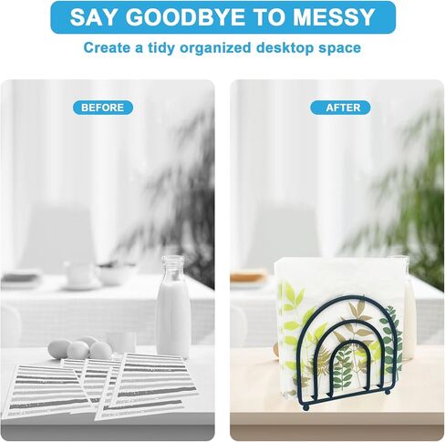 Stainless Steel Table Napkin Holder - Ideal for Dining Room, Kitchen, Living Room, Hotel, Office & Picnic - Servilleteros Para Mesas，4pcs (哑光黑) in Saudi Arabia