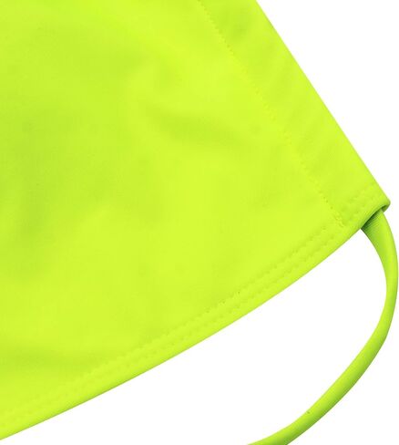 JUMISEE Women's Neon Shiny Hologram Strappy Bikini Sexy Halter Wrap Around Swimwear Thong Bathing Suit for Rave Party in Saudi Arabia
