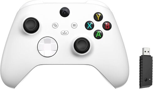 Wireless Controller 2.4GHZ Compatible with Xbox One X/S,Xbox Series X/S,PC Windows 7/8/10, Gaming Gamepad with 2.4GHZ Adapter/Share Button/3.5mm Headphone Jack(White) in Saudi Arabia