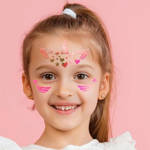 16 pcs Face Paint Stencils for Kids and Adults Face Painting Template,Washable Reusable for Halloween Christmas Party Facial Makeup Tattoo Design Tools for Cosplay School Carnivals(7.87 x 4.72 inch) in Saudi Arabia