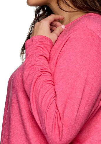 RBX Yoga Top for Women with Cut Out Back, Lightweight French Terry Long Sleeve Open Back Pullover for Casual Wear, Workouts in Saudi Arabia