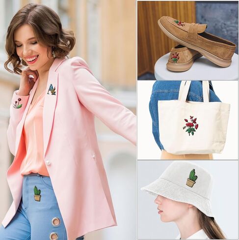 2 Sheets A4 Wash Away Stabilizer for Embroidery, 102 Pcs Embroidery Stabilizer with Pre-Printed Letter Flower Patterns, Adhesive Water Soluble Embroidery Paper for Hand Sewing Lover Beginners in Saudi Arabia