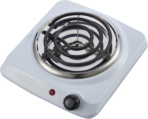 Courant Electric Burner, Countertop Single coiled portable Hotplate 1000W, White in Saudi Arabia