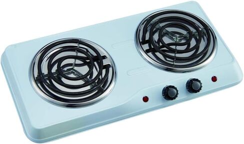 Courant Electric Burner, Countertop Single coiled portable Hotplate 1000W, White in Saudi Arabia