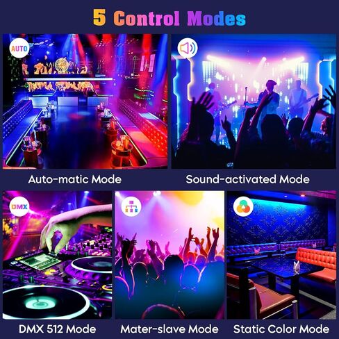 ضوء غسالة الجدار LED، 252 مصباح LED 36 وات RGB للحفلات الموسيقية، شريط ضوء المسرح يدعم DMX والتحكم في الصوت بزاوية شعاع 40 درجة، ضوء غسيل للداخلية وحفلات الديسكو والكنيسة وأعياد الميلاد وحفلات الزفاف وإضاءة الهالوين in Saudi Arabia