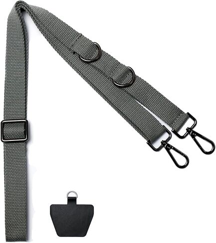 Adjustable Skin-Friendly Cotton Crossbody Phone Lanyard,2mm Thick Neck Strap,Adjustable Lanyard(39in - 67in) in Saudi Arabia