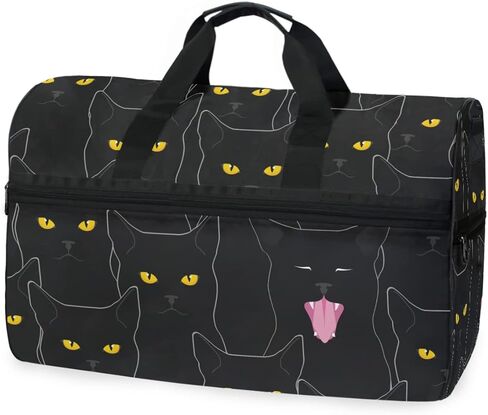 Vintage Gothic Skull Head Travel Duffel Bag for Women Men Sports Gym Tote Bag with Shoes Compartment Weekender Overnight Shoulder Bag in Saudi Arabia
