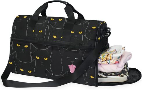 Vintage Gothic Skull Head Travel Duffel Bag for Women Men Sports Gym Tote Bag with Shoes Compartment Weekender Overnight Shoulder Bag in Saudi Arabia