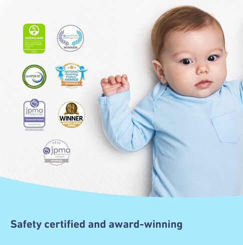 حزمة قيمة لمراتب الأطفال الفاخرة والحزمة الواقية من Graco (عبوة واحدة) - تتضمن مرتبة سرير أطفال معتمدة من GREENGUARD وفراش للأطفال الصغار، وواقي مرتبة مقاوم للماء معتمد من GREENGUARD Gold، يناسب أسرّة الأطفال القياسية in Kuwait