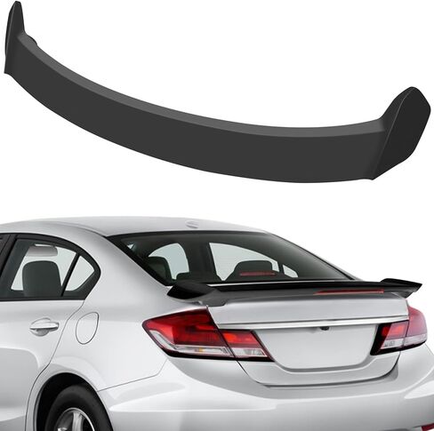 FINDAUTO ABS Rear Trunk Spoiler Wing with 3rd Brake Light SI Style Fits for 2012-2015 for Honda Civic Sedan Trunk Lip Spoiler in Saudi Arabia