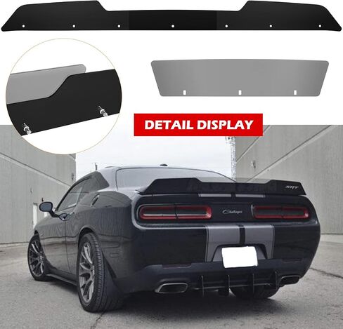 جناح خلفي من Bonbo يناسب دودج تشالنجر 2008-2014 SRT RT SXT SE Hellcat Scat Pack، جناح خلفي من النوع الإضافي مكون من قطعتين مع أداة RivNut (أسود لامع) in Saudi Arabia