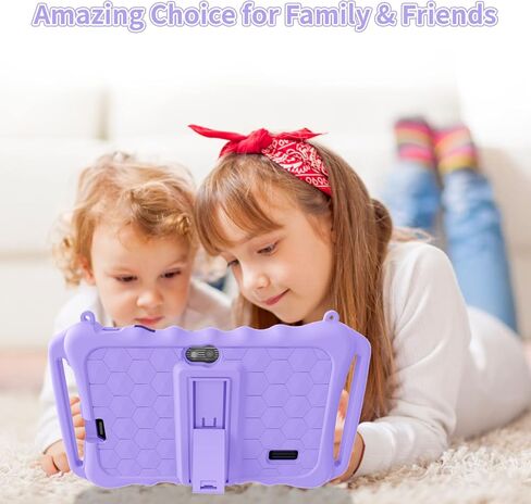 7inch Tablet for Kids Android 11 Tablets 3GB 32GB Parental Control Children Learning Toddler Tablet with Shockproof Kickstand Case, GMS Certified, Bluetooh, FM, with Kids YouTube APPs in Kuwait