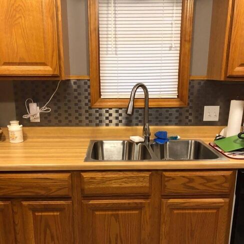 12-Pack 12'' X 12'' Kitchen Backsplash Tiles, Metallic Metal Linear Peel and Stick Backsplash Mosaic Tile Brushed Aluminum Wall Tile in Saudi Arabia