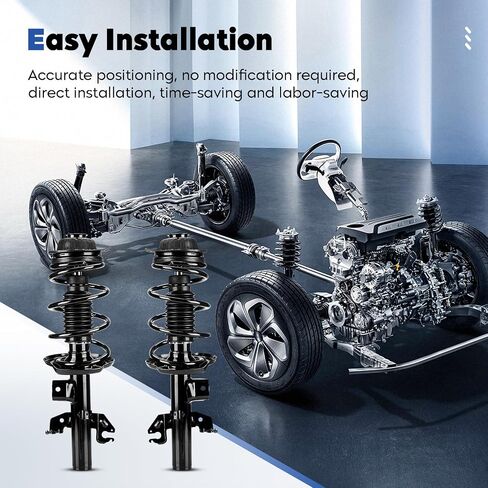 Front Pair Struts w/Coil Spring Assembly Shock Absorber Compatible with Dodge Dart 2013-2016, Replace for 272641 272642 in Saudi Arabia