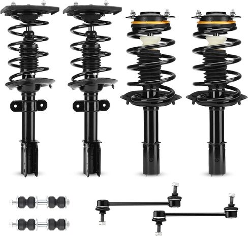 Front Struts & Rear Shock Absorber Assembly + Sway Bar End Links for 05-09 Buick Lacrosse, 04-13 Chevrolet Impala, 04-07 Chevy Monte Carlo 171661 K5342 532471L 532471R K6662 (8pc) in Saudi Arabia