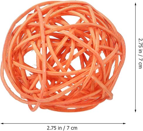 Ipetboom Small Animal Chew Ball, 8pcs Rabbit Chew Toys for Teeth Small Animal Rolling Ball Hamster Chewing Balls in Saudi Arabia