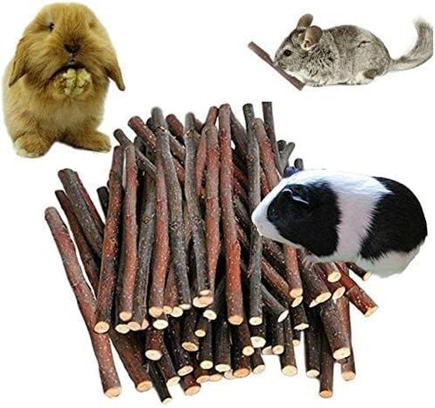 300 جرام من عصي التفاح، حلوى المولي، ألعاب الأرانب، ألعاب خنزير غينيا، ألعاب الأرنب، ألعاب المضغ الخشبية الطبيعية للأسنان، حلوى الأرانب، شينشيلا، الفئران، الهامستر، الجربوع، أعواد لعبة، وجبات خفيفة للحيوانات الأليفة in Kuwait