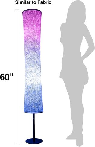 BLUEYE Floor Lamp,RGBCW 2700K-6500K,APP & Remote&Smart Voice Control, 2 X 60W Equivalent, No Hub Required,Compatible with Alexa Google Assistant, 60'' Standing Lamp for Bedroom, Similar Fabric in Saudi Arabia