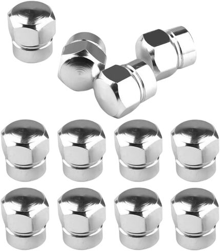 12Pcs Car Tire Valve Stem Caps, Aluminum Alloy Heavy Duty Stem Covers in Hexagon Shape, Dust Proof Corrosion Resistant Tire Valve Cap Set, Car Exterior Accessories for Motorcycles Bikes (Black) in Saudi Arabia