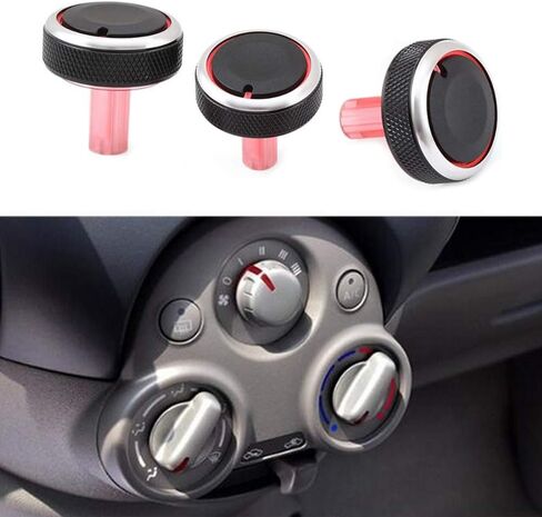 3 قطع AC سيارة تكييف الهواء التحكم في الحرارة مقبض مفتاح التشغيل لنيسان نيو صني مارس in Kuwait