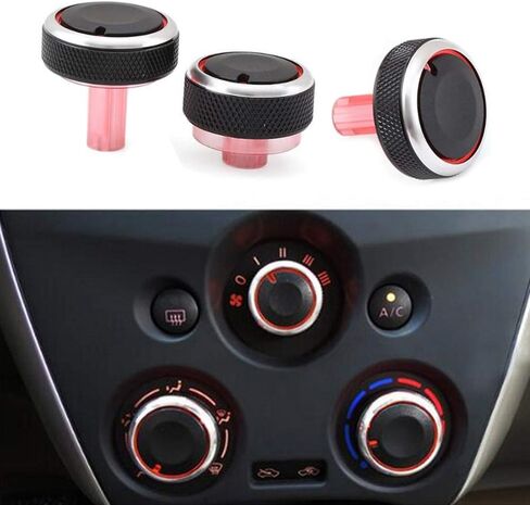 3 قطع AC سيارة تكييف الهواء التحكم في الحرارة مقبض مفتاح التشغيل لنيسان نيو صني مارس in Kuwait