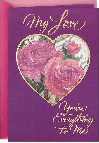 Hallmark Romantic Mothers Day Card for Wife, Girlfriend, or Partner (You're Everything to Me) in Saudi Arabia