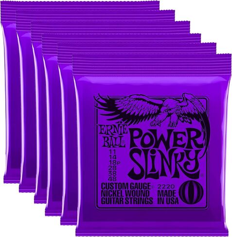 Ernie Ball 2220 Power Slinky 11-48 (6 Pack Bundle) in Saudi Arabia