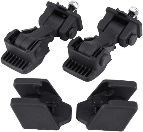 Hood Lock Catch, 55176636AD 55395652AC Black Aluminum Hood Latches Latch Locking Hood Catch Kit for Jeep Wrangler TJ 1997-2006 in Saudi Arabia