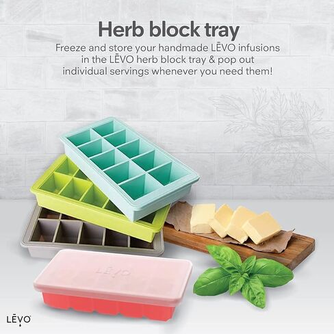 LĒVO - مجموعة LĒVO II Essentials - آلة ضخ الزيوت العشبية والزبدة - تتضمن وعاء الطاقة، وضغط الأعشاب، وصينية كتلة الأعشاب، وبخاخ التسريب، وحقيبة الرباط (أسود عرق السوس) in Kuwait