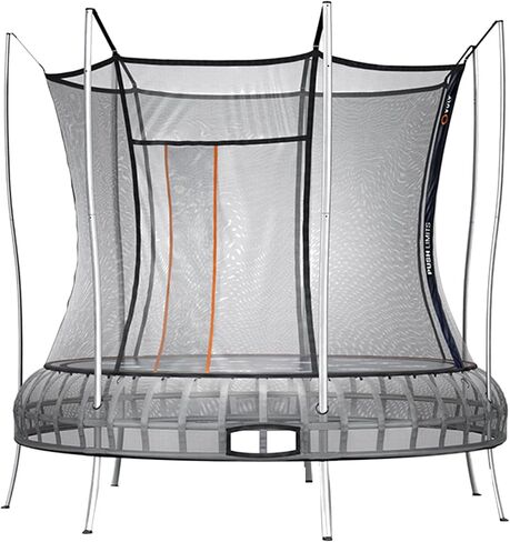 12 Ft Thunder Outdoor Trampoline with Springless Design, No Gap Netting, Galvanized Frame & Built In Games, Certified for 330 Pound Capacity in Saudi Arabia