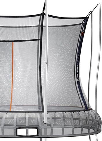 12 Ft Thunder Outdoor Trampoline with Springless Design, No Gap Netting, Galvanized Frame & Built In Games, Certified for 330 Pound Capacity in Saudi Arabia