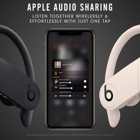 سماعات أذن Powerbeats Pro لاسلكية تمامًا وعالية الأداء تعمل بالبلوتوث باللون الأسود (متجددة) in Kuwait